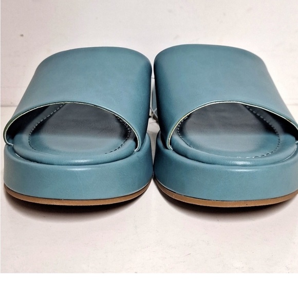 NEW! Carlita Wedge Platform Slide Sandals - A New Day, Blue Wedge - Picture 6 of 9